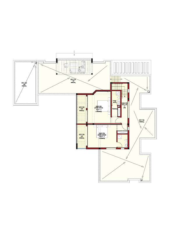 luxury-villa-for-sale-marrakech-b-etage Plan floor luxury villas B with swimming pool for sale in Marrakech
